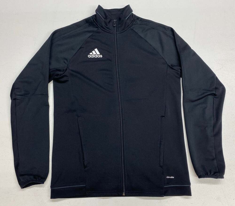 Men Adidas Tiro 17 full zip-up performance athletic track jacket, M